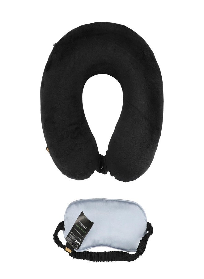 Bioworld مجموعة وسادة عنق للسفر من بي وورلد ناروتو مع قناع عين وبطانية - 3 قطع باللون الرمادي - Image 5