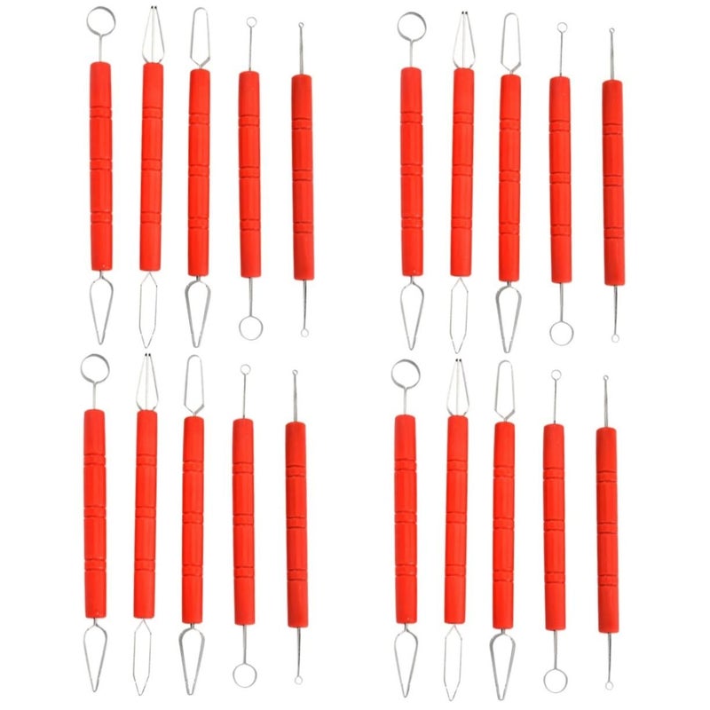 SHINEOFI 3 Pieces Pottery Tool Carving And Sculpting Lightweight Clay Modeling Instruments For Beginners And Experts Pottery Crafts Creative Projects - Image 2