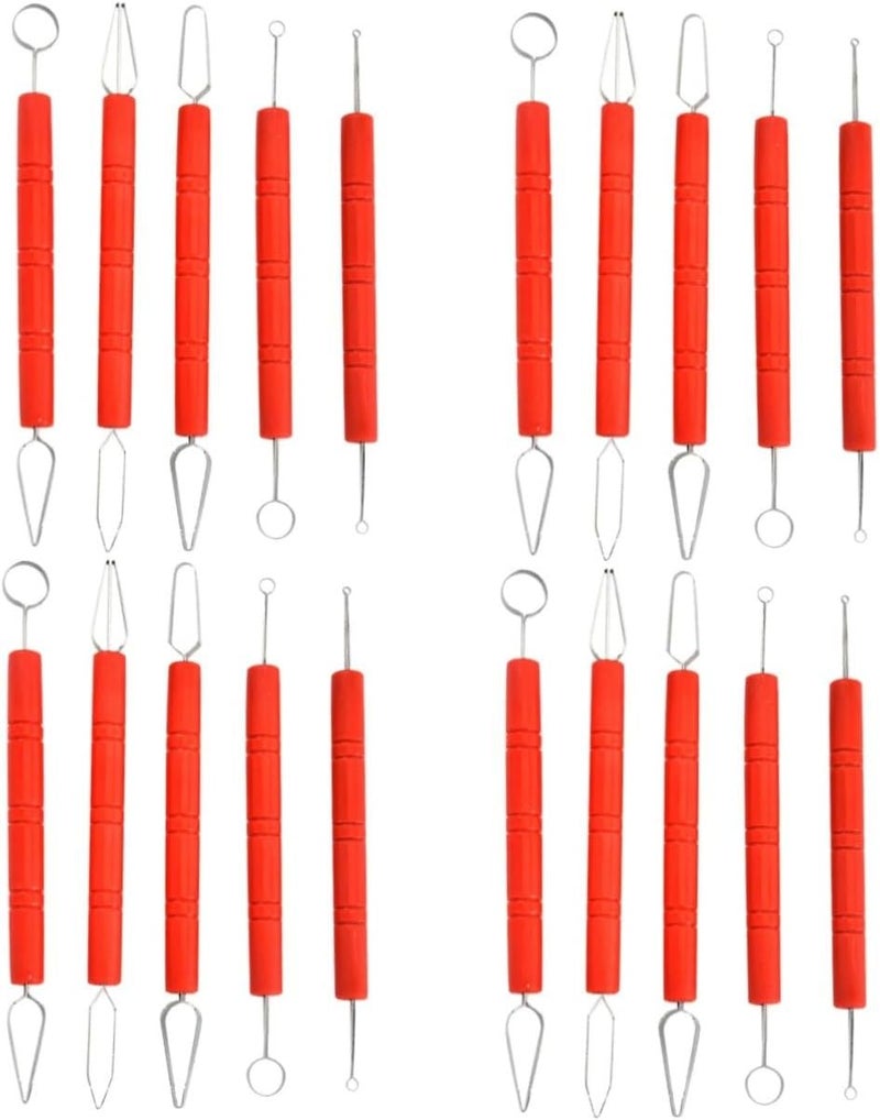SHINEOFI 3 Pieces Pottery Tool Carving And Sculpting Lightweight Clay Modeling Instruments For Beginners And Experts Pottery Crafts Creative Projects - Image 1