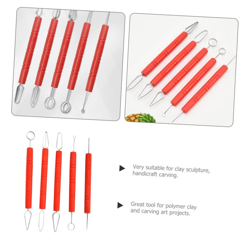 SHINEOFI 3 Pieces Pottery Tool Carving And Sculpting Lightweight Clay Modeling Instruments For Beginners And Experts Pottery Crafts Creative Projects - Image 3