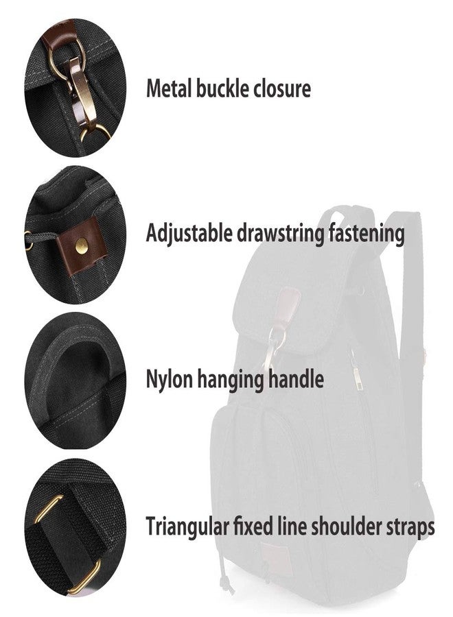 WITERY Women Canvas Fashion Backpacks Purse Casual Outdoor Shopping Daypacks Sports Rucksack Hiking Travel Multipurpose Bag - Image 5