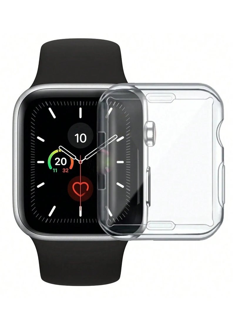 Angmei - 2Pcs apple watch case TPU Cover Case Compatible With Apple Watch 45mm Bumper Screen Protector Compatible Series 7 8 9, Shockproof Ultra-Thin Hard PC Bumper Case All-Around Edge Protective Cover Frame - Image 1