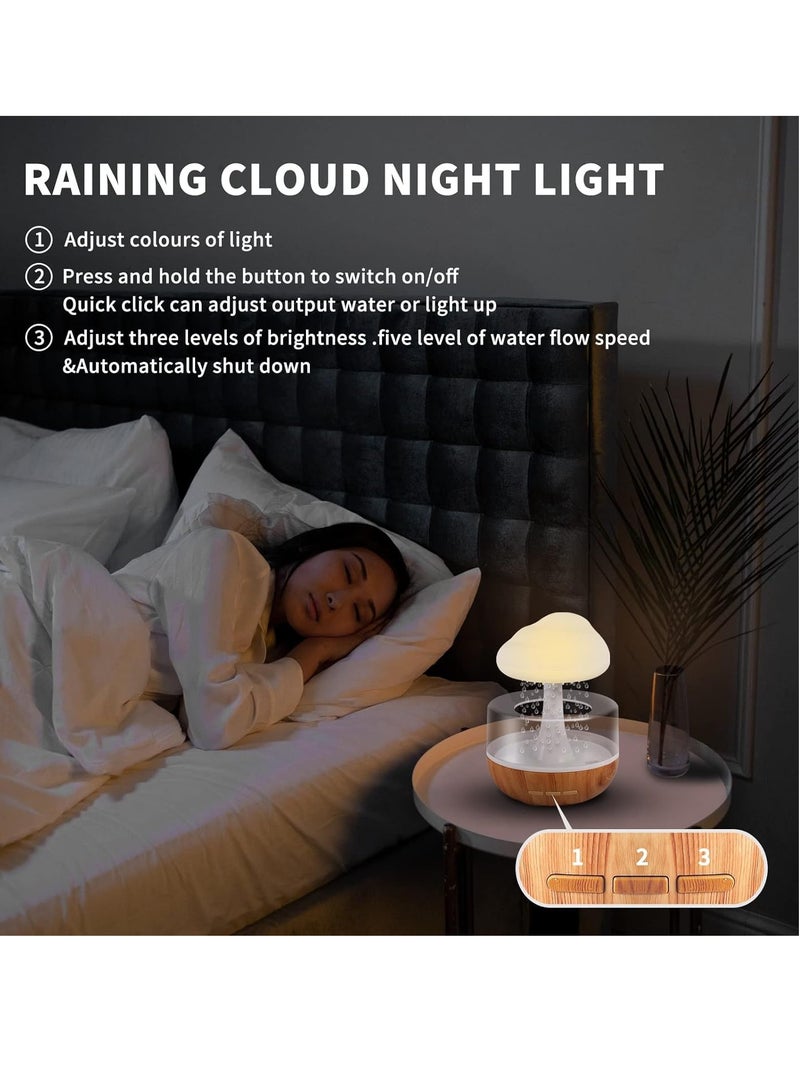 ڤسيل24 مرطب سحابة المطر - رذاذ بارد بالموجات فوق الصوتية، ضوء ليلي LED، إيقاف تلقائي - Image 5