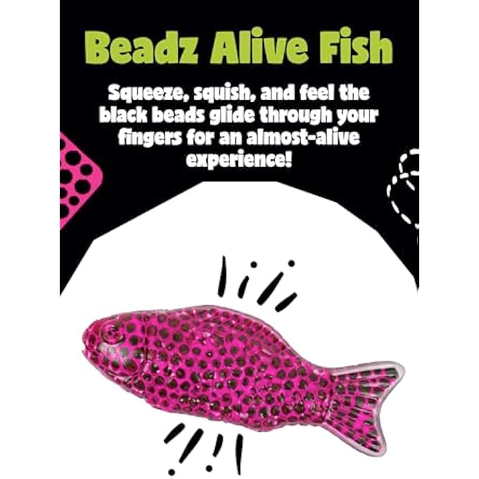 Keycraft Beadz Alive Fish | Sensory Fidget Toy | Stress Relief | Squeeze Toy for Kids - Image 3
