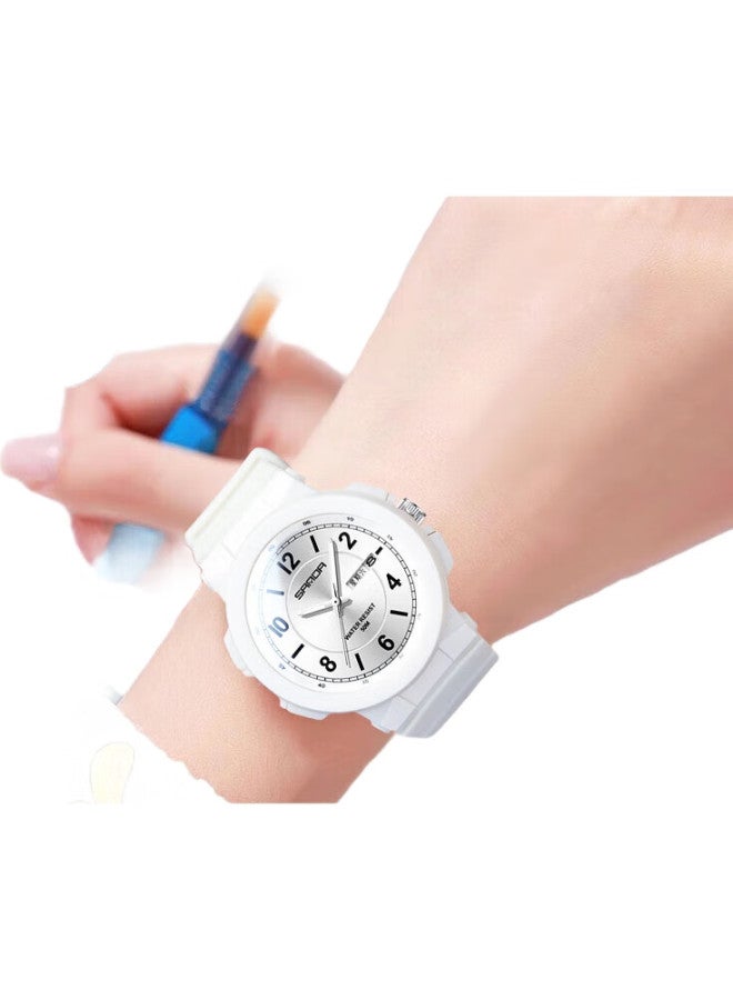 AELVO Junior High School And High School Students' Watch, Unisex Silent Mechanical Wind Watch For Middle School And High School Entrance Exams, Ages 6-12-16 - Image 3