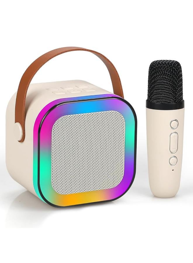 آلة كاريوكي إلى الأبد للأطفال البالغين مع ميكروفونات لاسلكية محمولة تعمل بالبلوتوث وأضواء ديناميكية هدية عيد ميلاد للفتيات والفتيان والأطفال الصغار الذين تتراوح أعمارهم بين 4 و5 و6 و7 و8 و9 و10 و12 عامًا للسفر في الهواء الطلق في المنزل