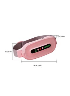 ELTRAZONE Cramps Menstrual Period Pain Relief Smart Menstrual Heating Pad Period Cramp Massage Belt vibration belly massage belt blue and pink color available  - Image 5