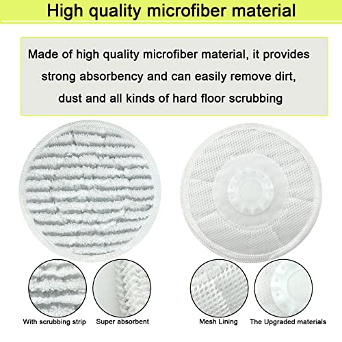 Eifrthe 10-Pack S7000 Replacement Steam Mop Pads,Compatible with Shark S7001 S7000AMZ, S7000 S7001TGT S7201 S7005 S7020 S8001 S8201 Series Steam Mop Pads,Steam & Scrub All-in-One Scrubbing Mop Pads - Image 4