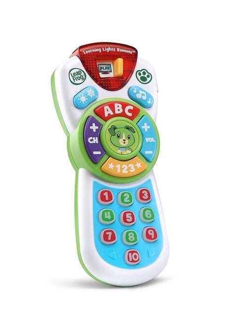 Leapfrog Scout's Learning Lights Remote - Baby Remote Control Toy for 6 Months Old and Up – 20 Unique Learning Remote Buttons, Plays Baby Music Tunes, Flashing Lights, BPA Free and More