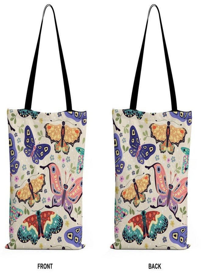 TrendoPrint Women's Girls Aesthetic Tote Bags, College Tote Bag for Girls, Extra Spacious Tote Bag for Shopping, Office, Travel & Beach (FPT04) - Image 3