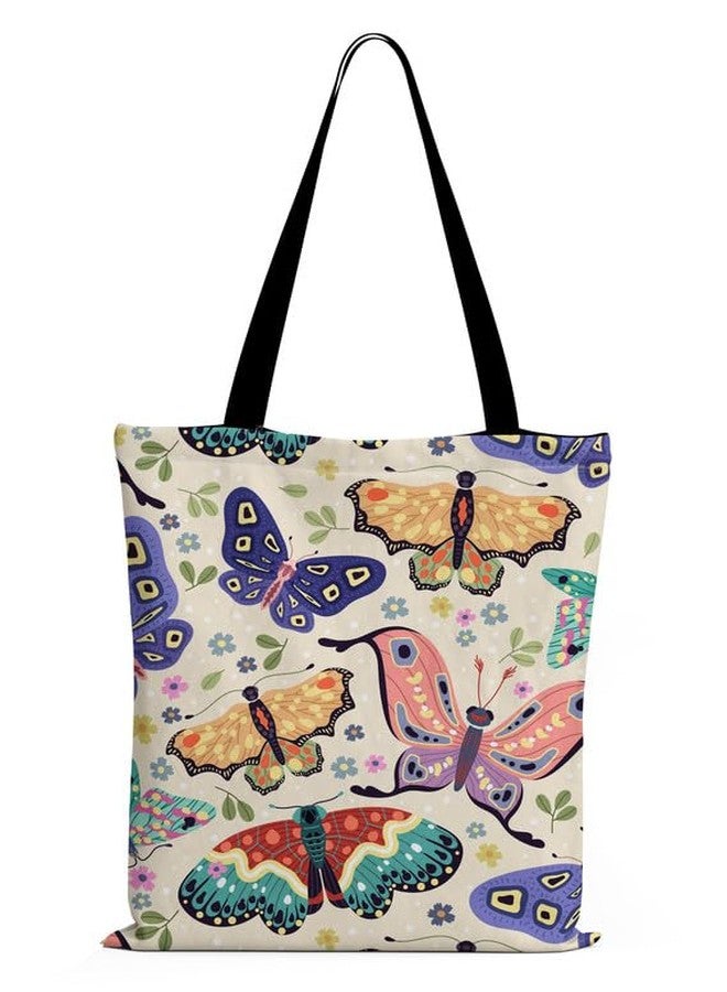 TrendoPrint Women's Girls Aesthetic Tote Bags, College Tote Bag for Girls, Extra Spacious Tote Bag for Shopping, Office, Travel & Beach (FPT04) - Image 1