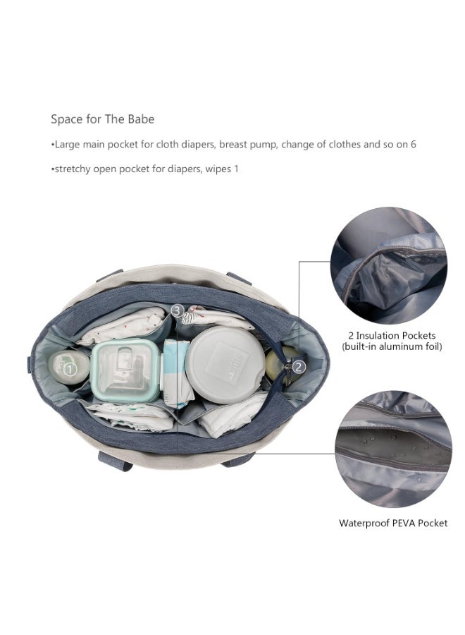 KYD Multi-Functional Diaper Tote with Built-in Changing Pad – Travel Baby Bag with Adjustable Strap & Large Storage - Image 2