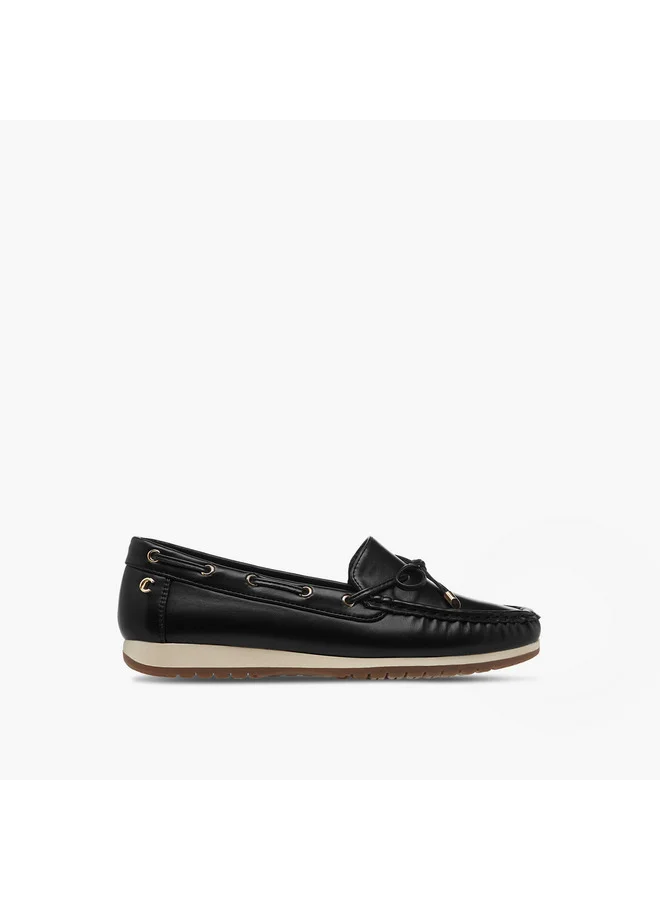 Le Confort Women's Bow Accent Slip-On Moccasins