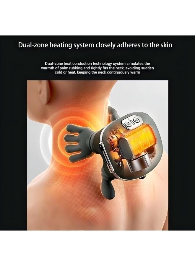 siaasoo Neck Massager and Shoulder Massager, Hand Shoulder Neck Massager, Neck and Shoulder Heating Massager, Shoulder, Neck, Lower Abdomen Massager, Compact and Lightweight - Image 4