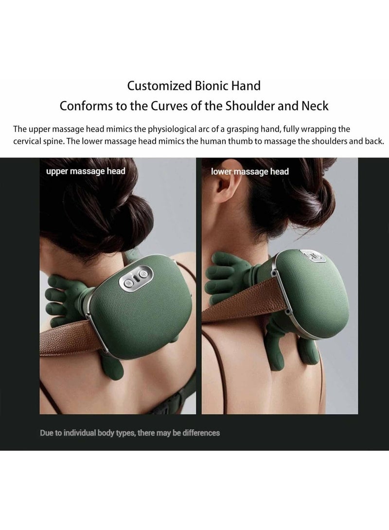 siaasoo Neck Massager and Shoulder Massager, Hand Shoulder Neck Massager, Neck and Shoulder Heating Massager, Shoulder, Neck, Lower Abdomen Massager, Compact and Lightweight - Image 3