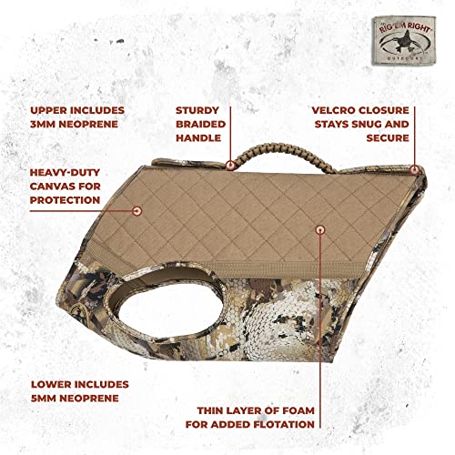 Rig Em Right Rig'Em Right Waterfowl Bloodline Elite Dog Vest for Duck Hunting with Ultra Comfortable 3mm Neoprene 3-Layer Construction, Flotation Foam, Heavy-Duty Canvas, and More (Optifade Marsh, L) - Image 2