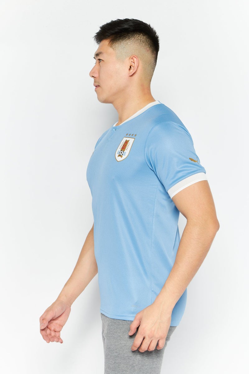 PUMA Men Sportswear Fit Short Sleeve Training Jersey, Sky Blue - Image 3