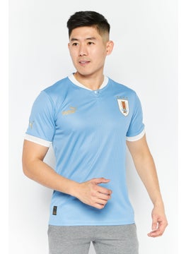 PUMA Men Sportswear Fit Short Sleeve Training Jersey, Sky Blue  - Image 1