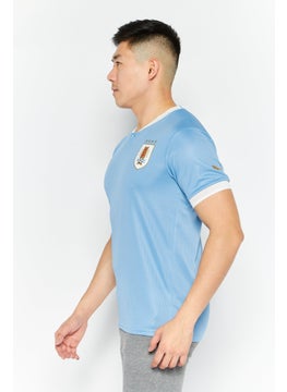 PUMA Men Sportswear Fit Short Sleeve Training Jersey, Sky Blue  - Image 3