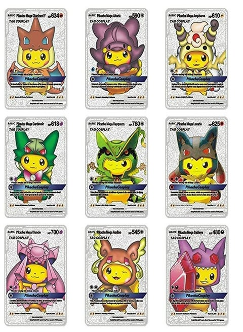 110PCS English Pokemon Gold Card Pack Vmax V GX EX DX Box Charizard Pikachu Tag Cosplay Rare Collect