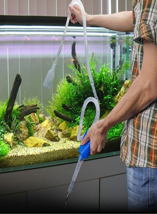 iconnect Aquarium Fish Tank Siphon Vacuum Water Pump Gravel Cleaner Kit - Image 1