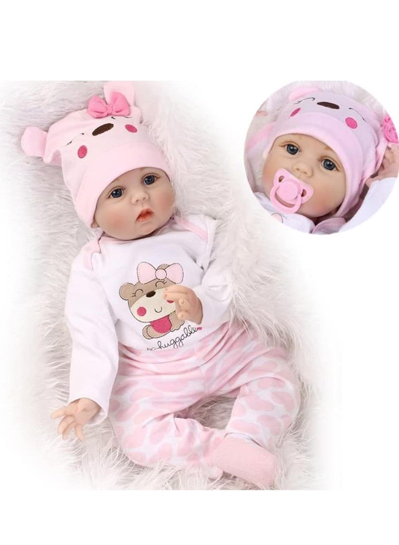50 Cm Reborn Baby Doll Soft Cotton Cloth Body with Vinyl Movable Limbs - Image 1