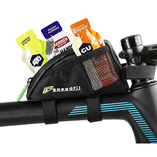 Speedfil SP1 Bicycle Frame Top Tube Storage Bag, Side Pockets with Bolt or Strap Options - Image 4