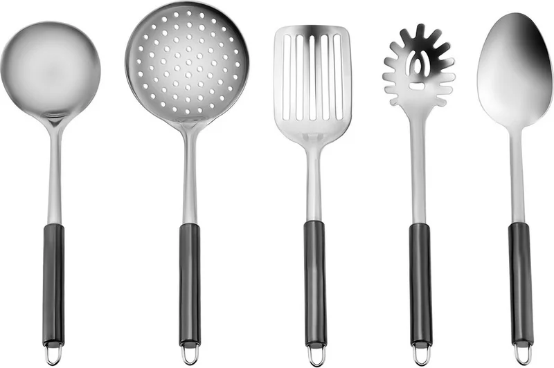 Karaca Apricot Master Black 5 Piece Service Set