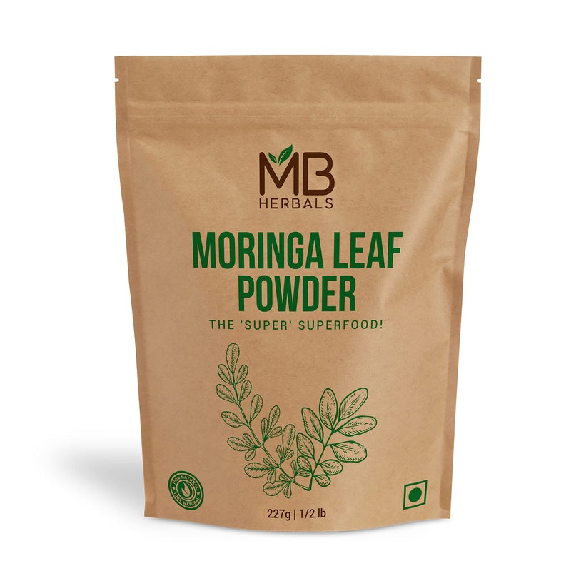 MB Herbals Moringa Leaf Powder 8 oz (227g / 0.5 LB) | 100% Pure Moringa Powder | Easily Mixes in Drinks & Smoothies | No Preservatives - Image 1