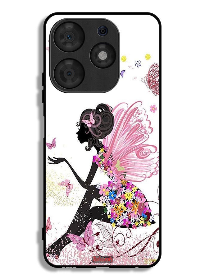 Tolwak Tecno Spark 10 Pro Protective Case Cover Butterfly Girl Artwork - Image 1