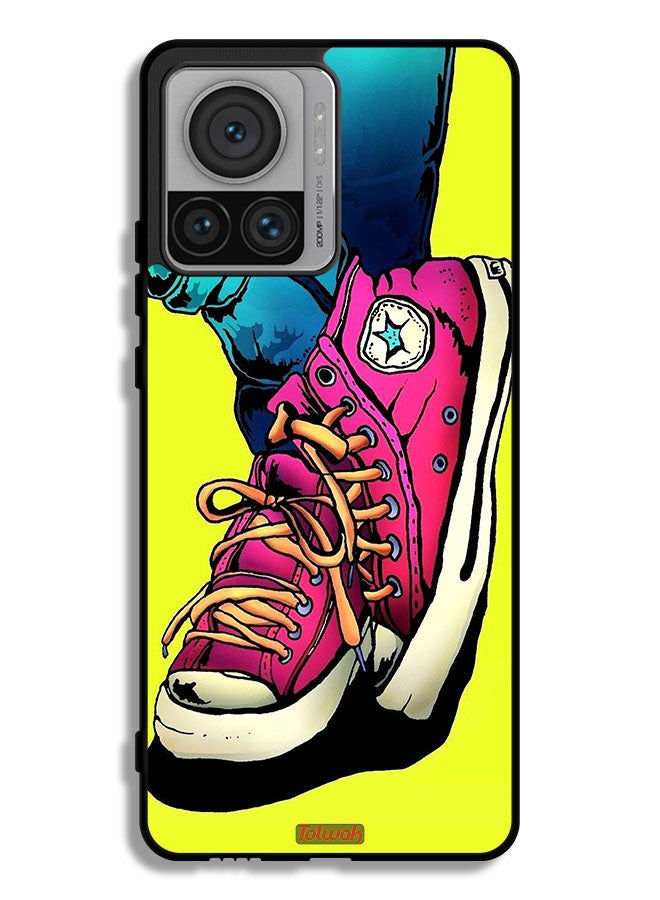 Tolwak Motorola Moto X30 Pro Protective Case Cover Canva Shoes Art - Image 1