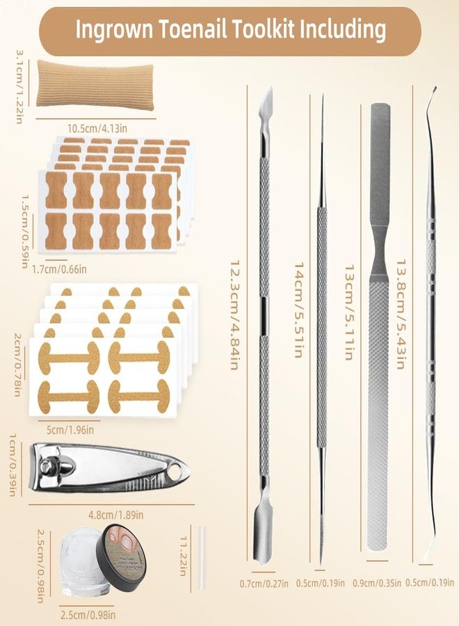 SEILETOO Ingrown Toenail Corrector Set with Breathable Correction Strips, Upgraded Ingrown Toenail Treatment Kit, Curved Toenails Corrector Patch, Pedicure Tools, for Home Use Women Man - Image 5