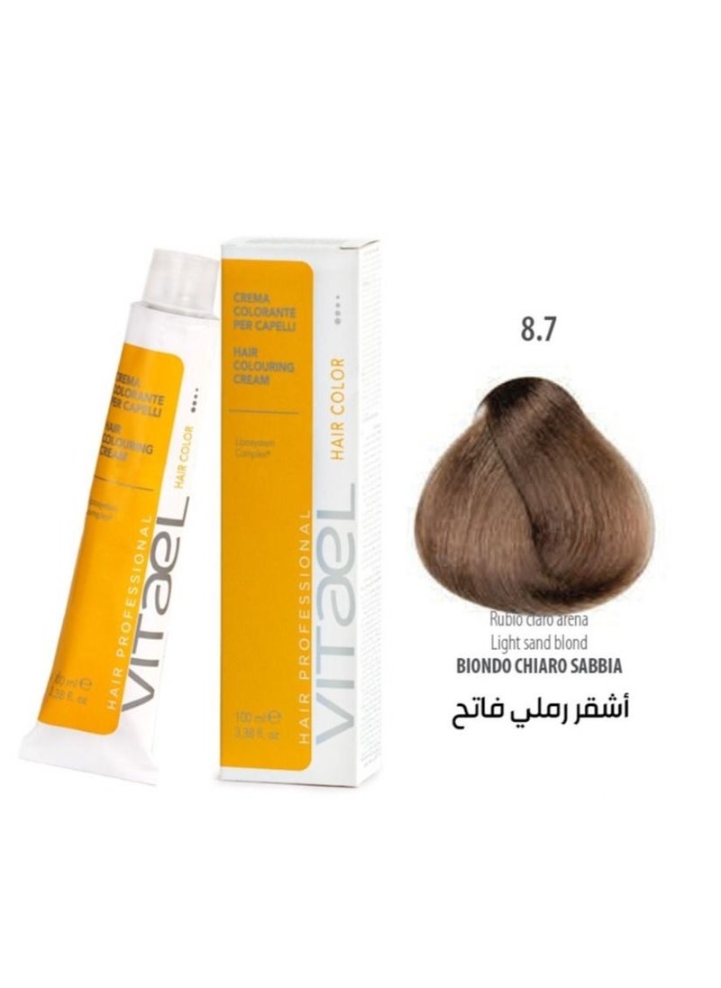 فيتال - صبغة شعر اشقر رملي فاتح 100 مل - Image 1