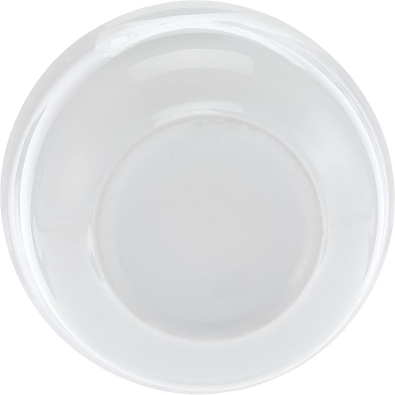 Shallow Porcelain Bowl 11.5 cm (White) | Durable Ceramic Serving Bowl | Ideal for Snacks, Desserts & Side Dishes | Minimalist Tableware - Image 3