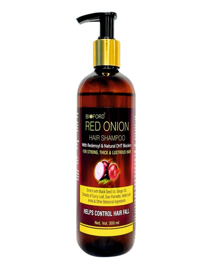 Bioford Red Onion Hair Shampoo Anti Hair Fall & Growth | Pro Vitamin B5, Red onion & Black Seed Oil Vitamin E Natural DHT Blockers, Strong & Thick Hair for Men & Women 300ml - Image 5