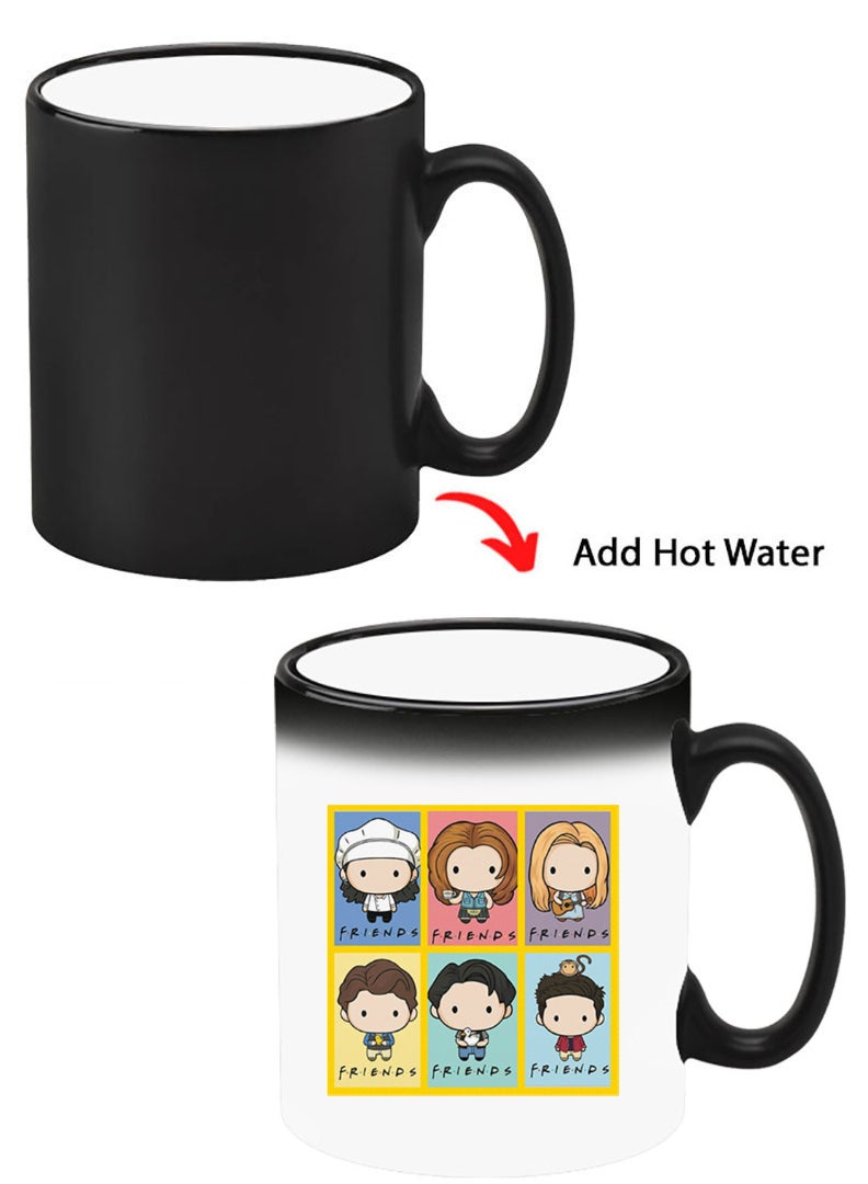 Theodor Color Changing Heat Sensitive Ceramic Mug, Image Revealed When HOT Liquid is Added! friends - Image 1