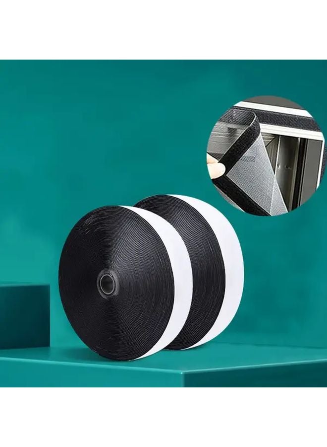 Black Self Adhesive Tape 2 Rolls 7874 Inch Strong Adhesion Picture Frame Hanging Strips for DIY Home Organization - Image 4