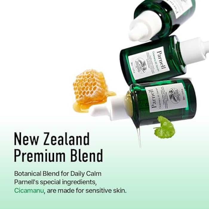 Parnell Cicamanu 92 Serum (1.01 Fl Oz) 30ml | Melatonin, Centella Asiatica | Ceramide for Overnight Recovery & Soothing Irritated Skin | Targets Hyperpigmentation & Deep Hydration | Korean Skin Care - Image 2