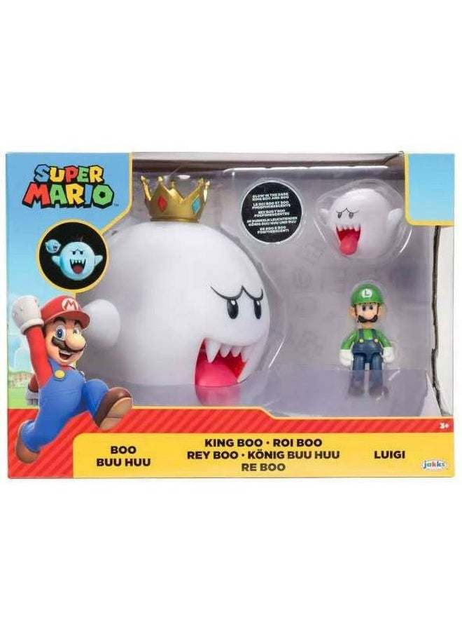 Super Mario Nintendo Super Mario King Boo with Luigi Action Figure Set - Image 2