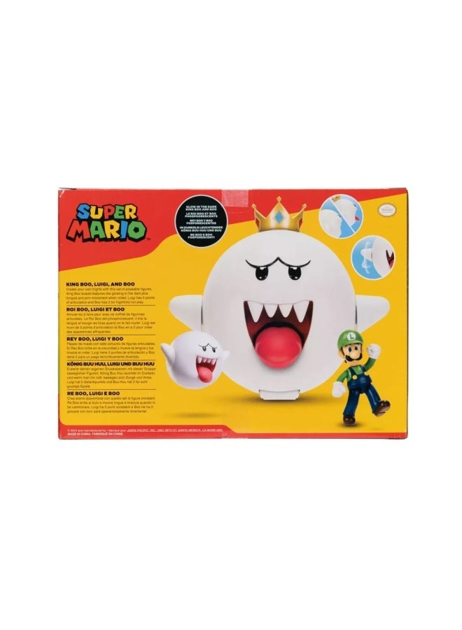 Super Mario Nintendo Super Mario King Boo with Luigi Action Figure Set - Image 3
