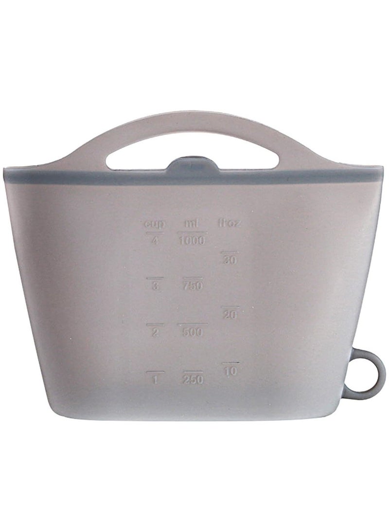 MarlaMall Silicone Microwave Sterilizer Bag for Baby Bottles, Reusable Silicone Sterilizing Bag for Travel, Ideal Organizer Bag for Breast Pump Accessories, Foldable Food Storage Bag for Hanging - Image 1