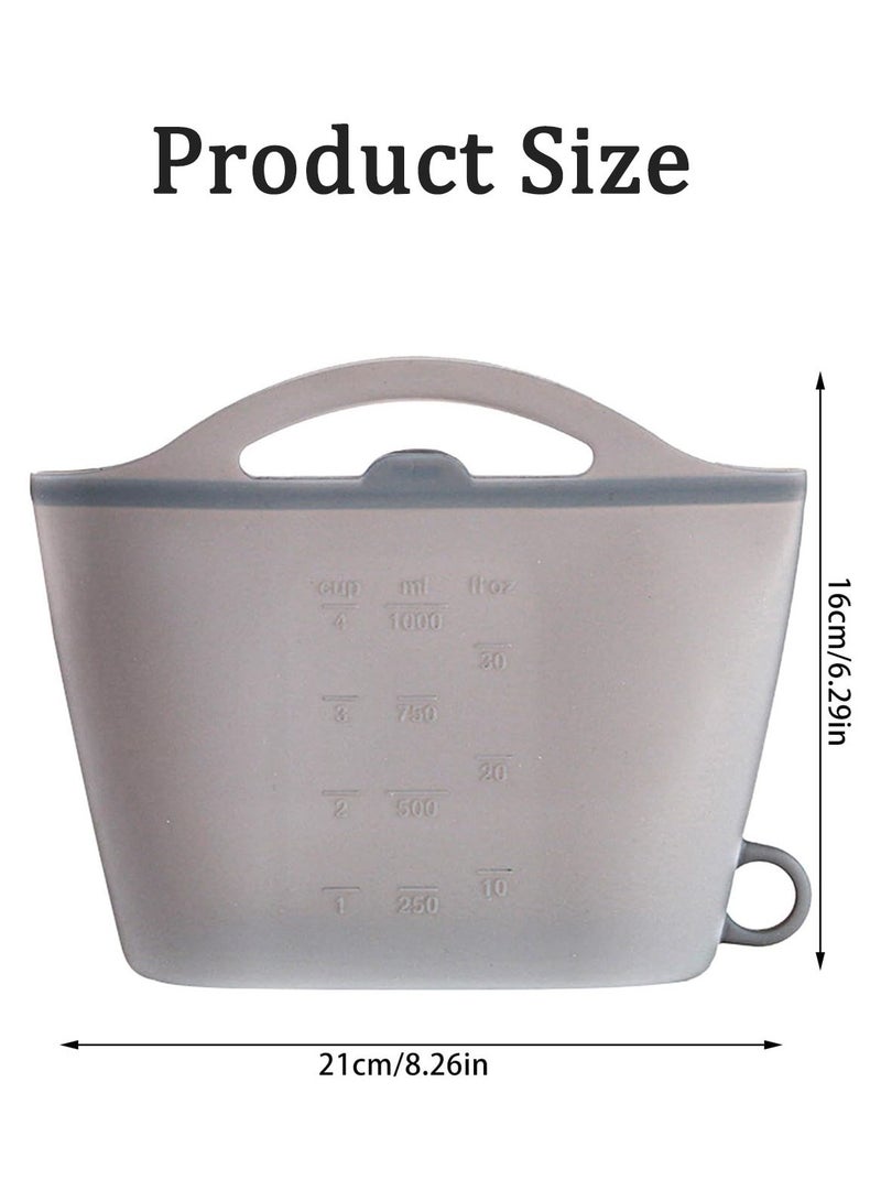 MarlaMall Silicone Microwave Sterilizer Bag for Baby Bottles, Reusable Silicone Sterilizing Bag for Travel, Ideal Organizer Bag for Breast Pump Accessories, Foldable Food Storage Bag for Hanging - Image 2