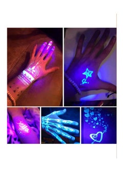 Generic 5 Pcs UV Light Luminous Invisible Ink Magic Pen, Environmentally Friendly and Non Toxic Ink UV Light Spy Pen, Fun Entertainment Secret Message Marker Ink Pen  - Image 2