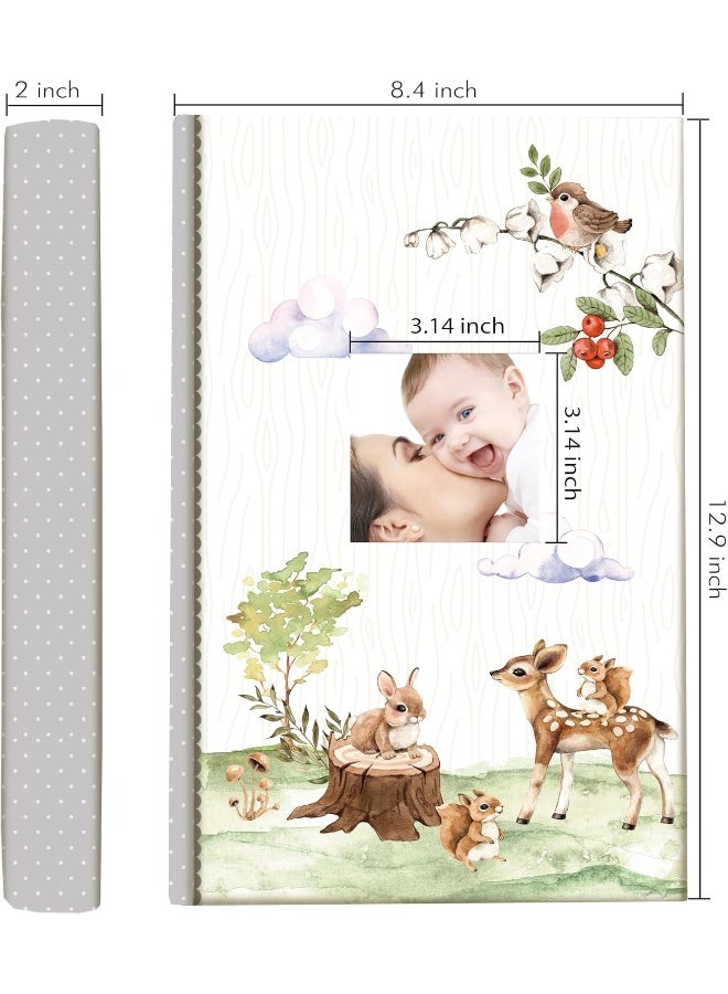Holoary Baby Photo Album 4â€ x 6â€ 300 Photos, Newborn Baby Keepsake Gifts for Baby Boy/Girl and New Parents, Woodland Animals Design Baby Photo Albums - Image 2