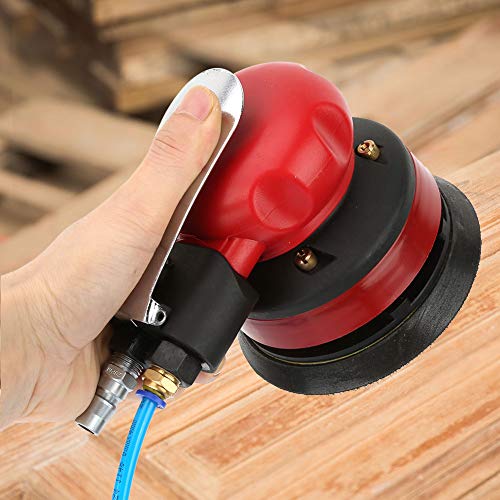 Reminnbor 5" صنفرة هوائية عشوائية باليد تعمل بالماء مع محرك هوائي محمول 1/4" مدخل مجموعة آلة الطحن - Image 5