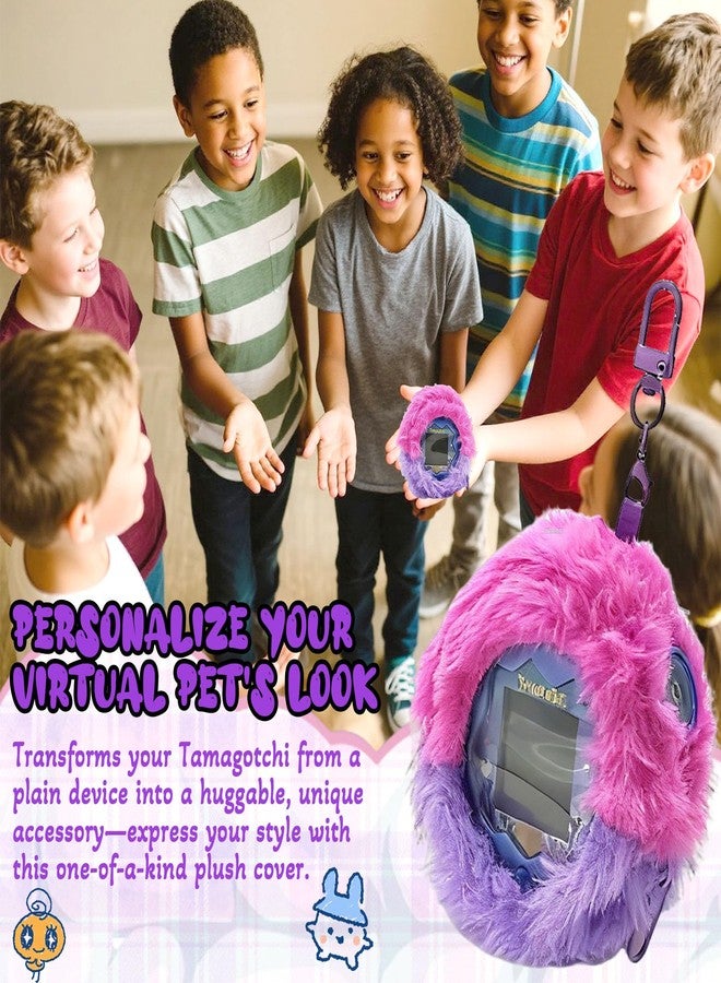 xcivi Protective Cover Compatible with Tamagotchi Paradise, Soft and Fluffy Protective Cover, Accessories for Tamagotchi Paradise (Purple) - Image 5