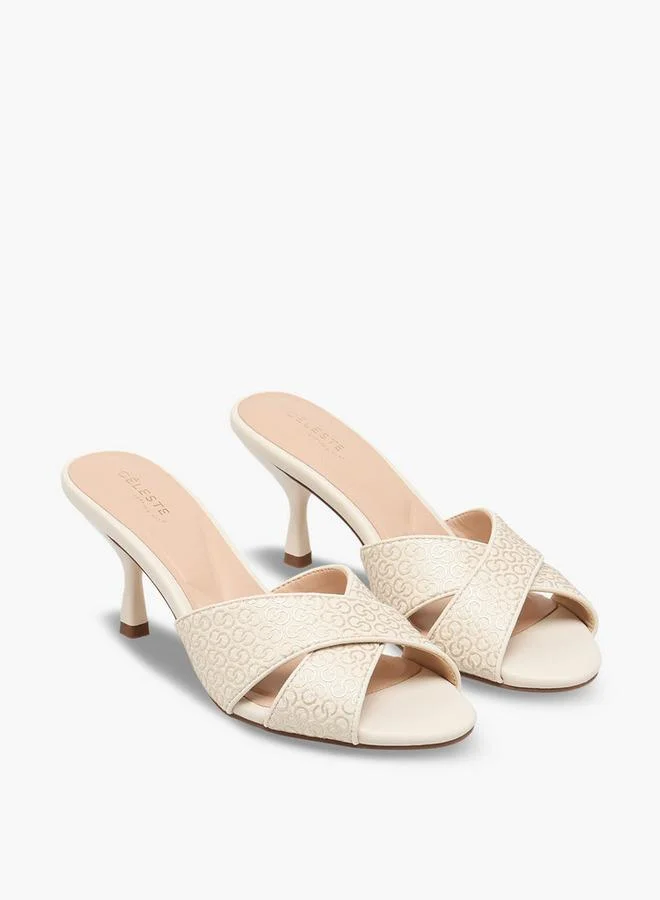 Celeste Metallic Monogram Match Back