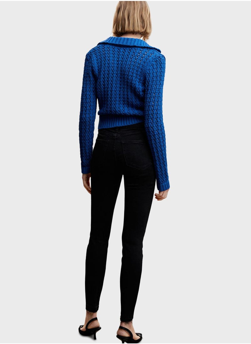 MANGO - High Waist Skinny Jeans - Image 1