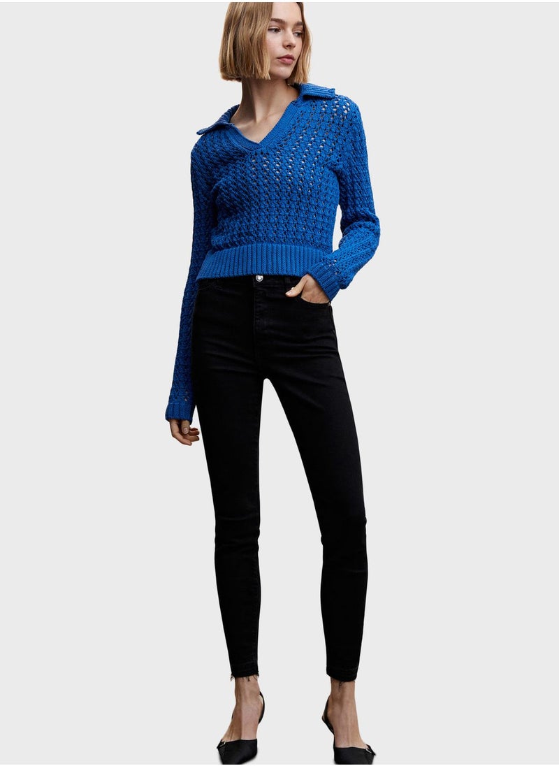 MANGO - High Waist Skinny Jeans - Image 1
