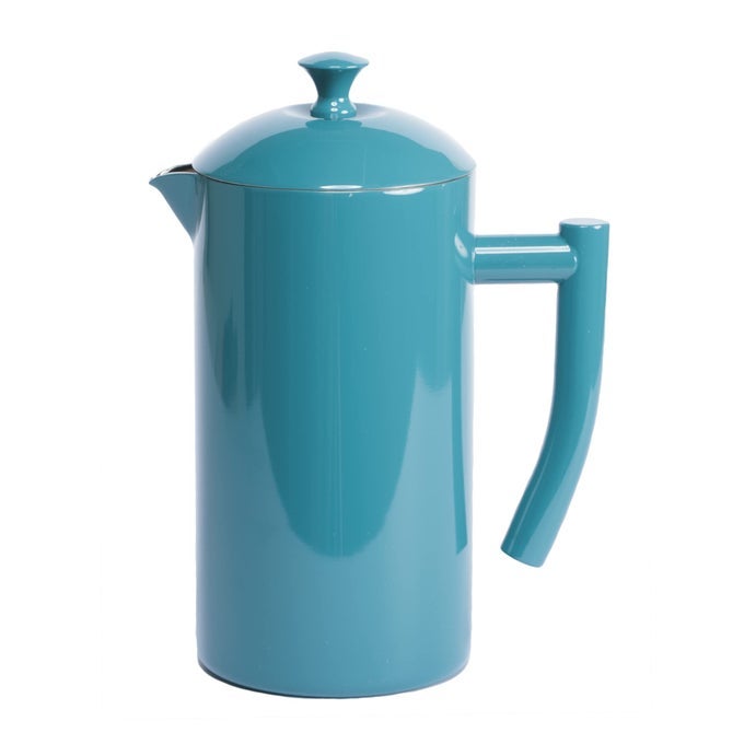 DOUBLEWALLED STAINLESS STEEL FRENCH PRESS COFFEE MAKER LAGOON BLUE 34 FL OZ